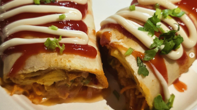 Theka Fusion food truck serving Indian street food in Perth, Momos and Indo-Chinese noodles from Theka Fusion