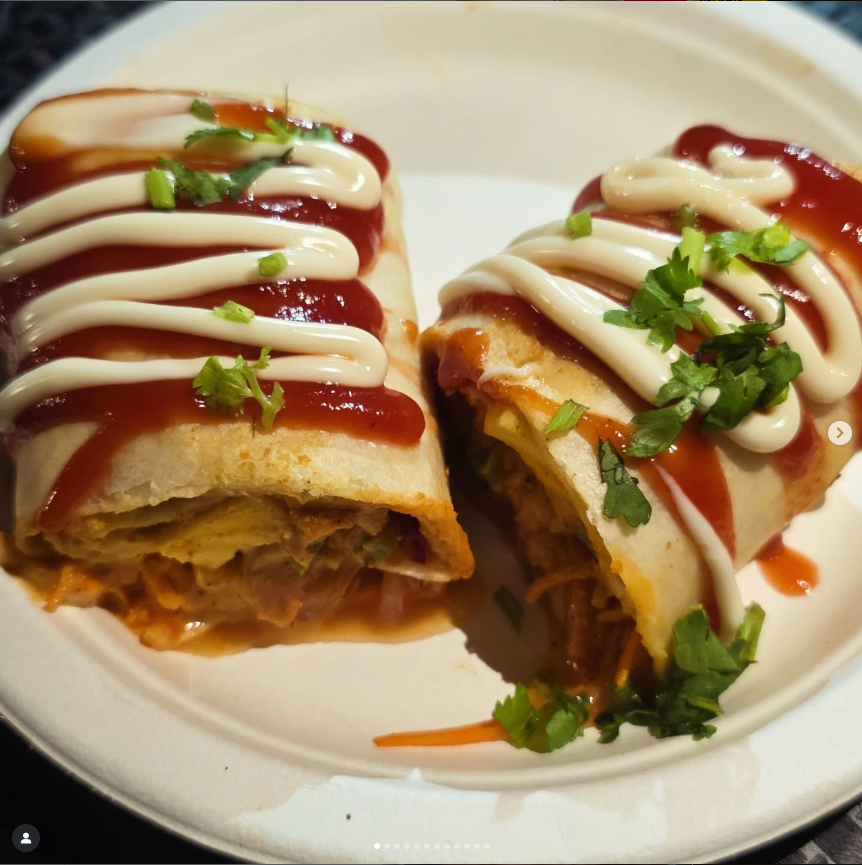 Theka Fusion food truck serving Indian street food in Perth, Momos and Indo-Chinese noodles from Theka Fusion