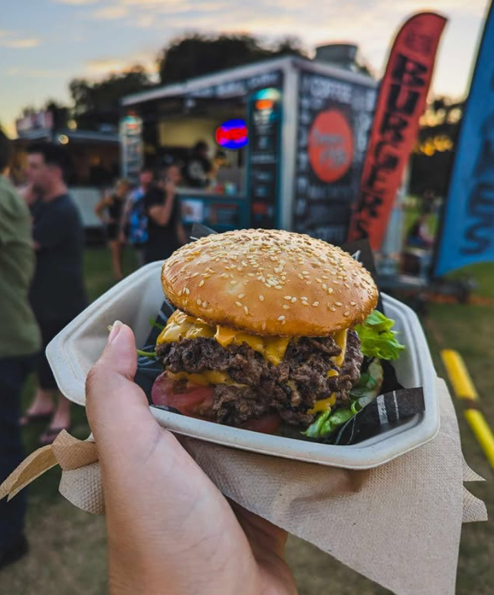 Burgers & Bites food truck serving burgers, nachos and paninis in Perth