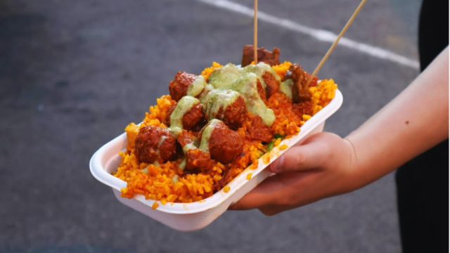 Canarian Cuisine food truck serving traditional Spanish paella in Perth