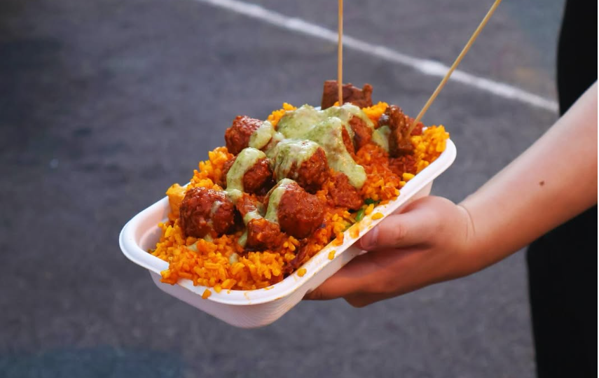 Canarian Cuisine food truck serving traditional Spanish paella in Perth