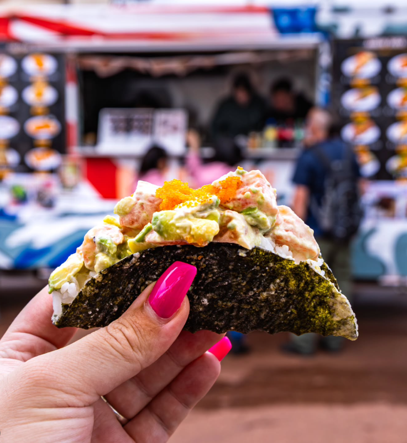 Nihon Taco food truck serving handmade Japanese fusion tacos in Perth