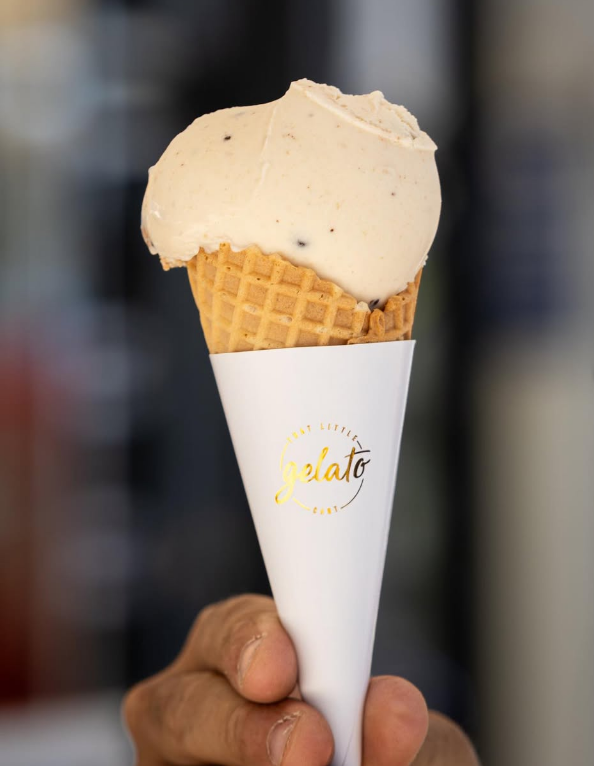 That Little Gelato Cart serving Italian gelato at a Perth event