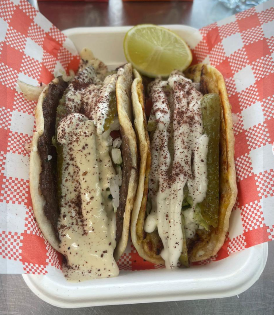 Smashed Tacos food truck serving Mediterranean fusion tacos in Perth