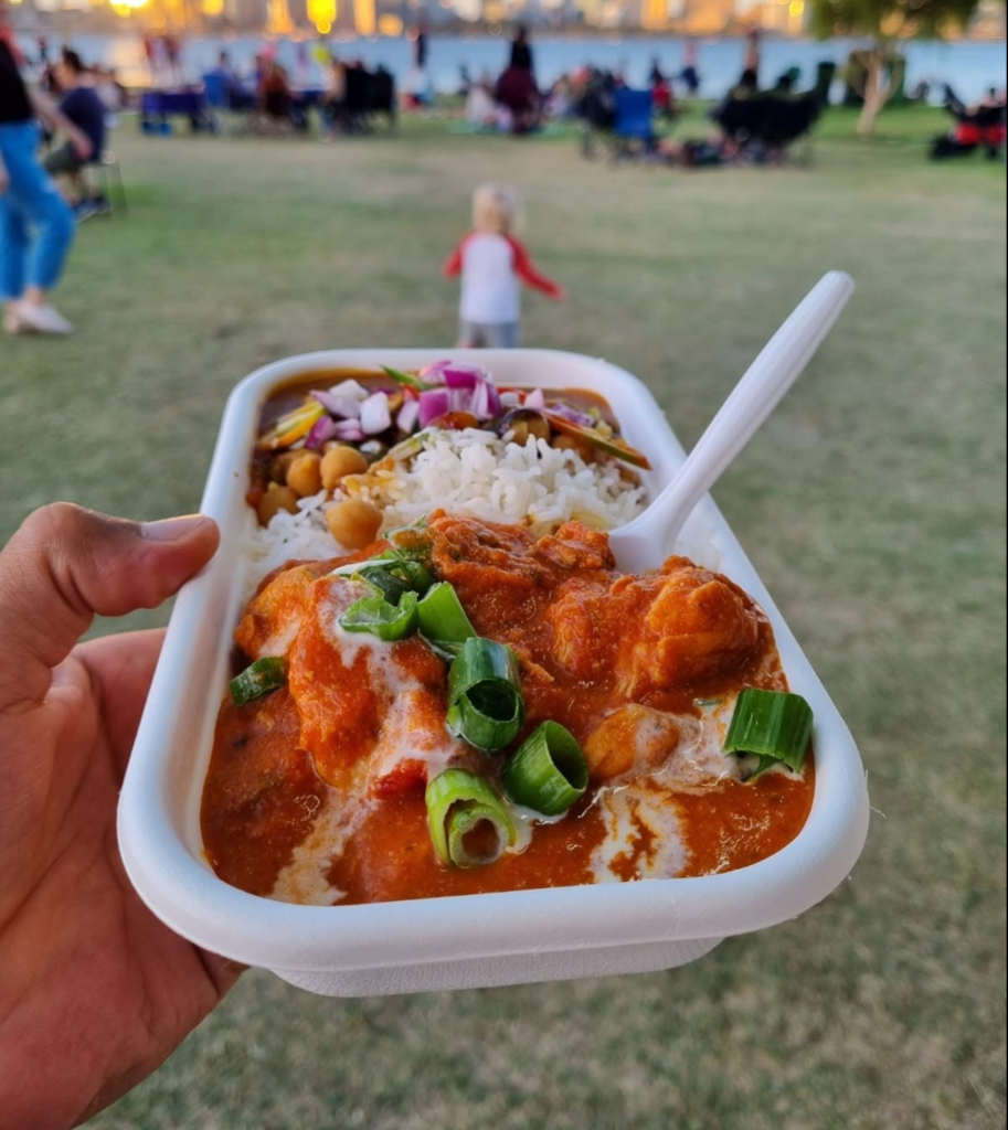 Spice Box food truck serving North Indian street food in Perth
