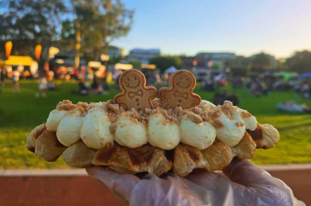 CrofflePerth dessert truck serving croffles in Perth