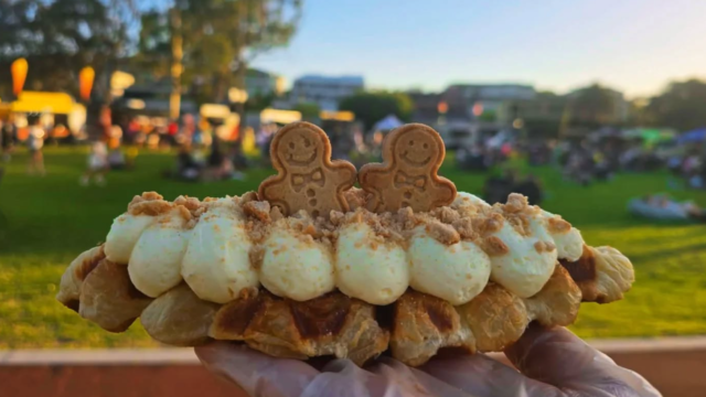 CrofflePerth dessert truck serving croffles in Perth