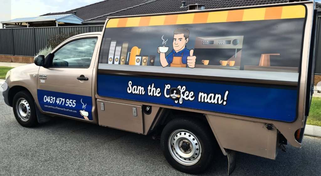 Sam the Coffee Man Perth mobile coffee van